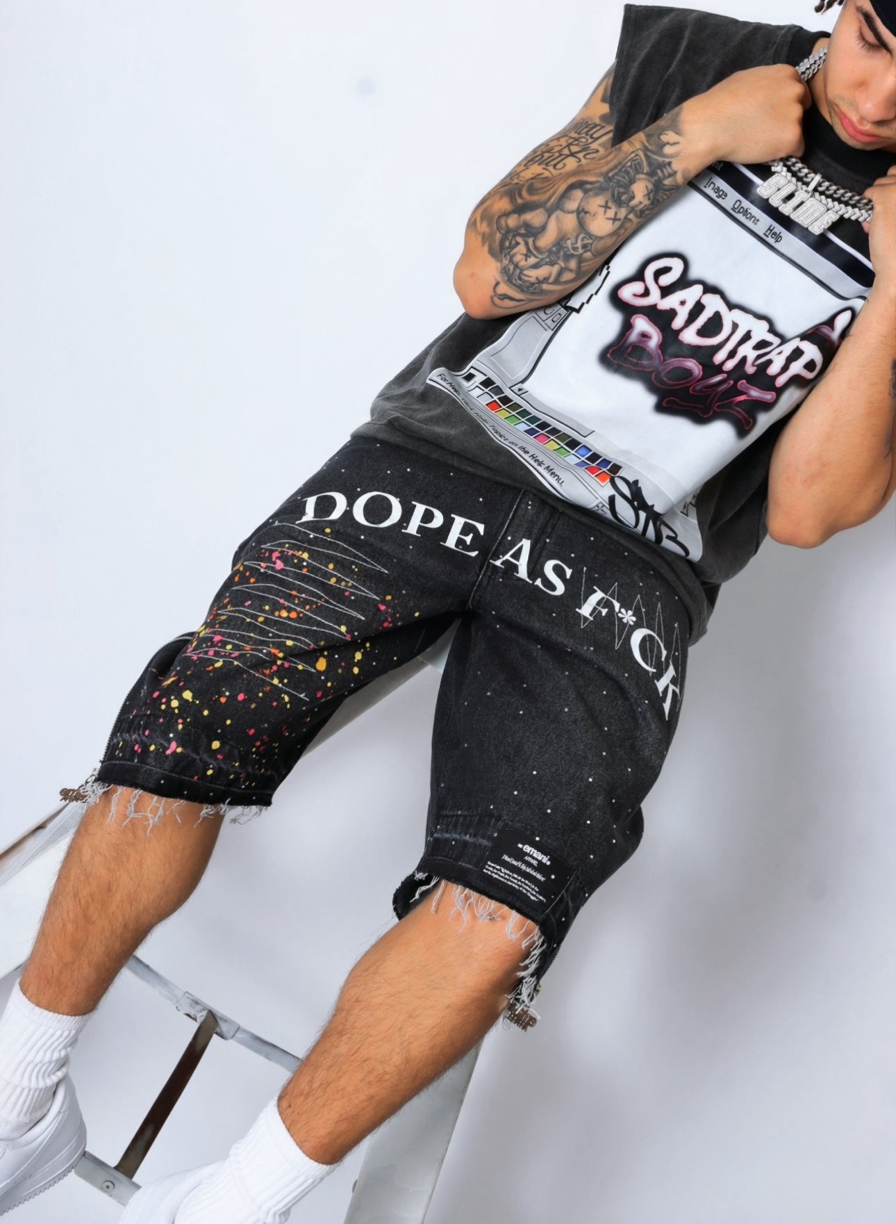 Dope Asf Denim Jorts