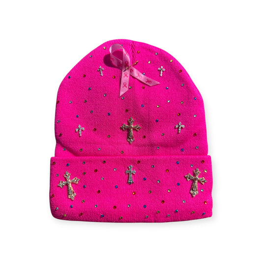"BCA" Rhinestone Beanie